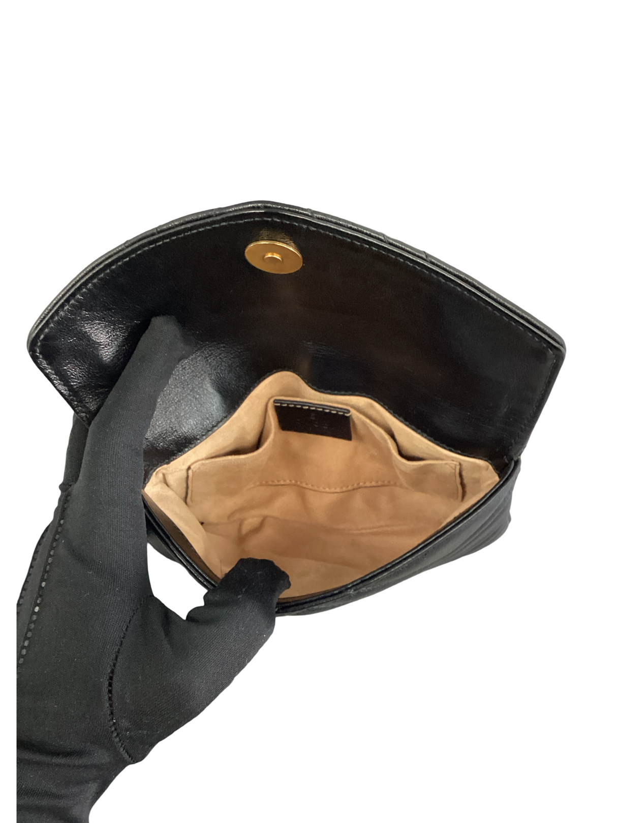 Gucci Black Double G Marmont Belt Bag Trio