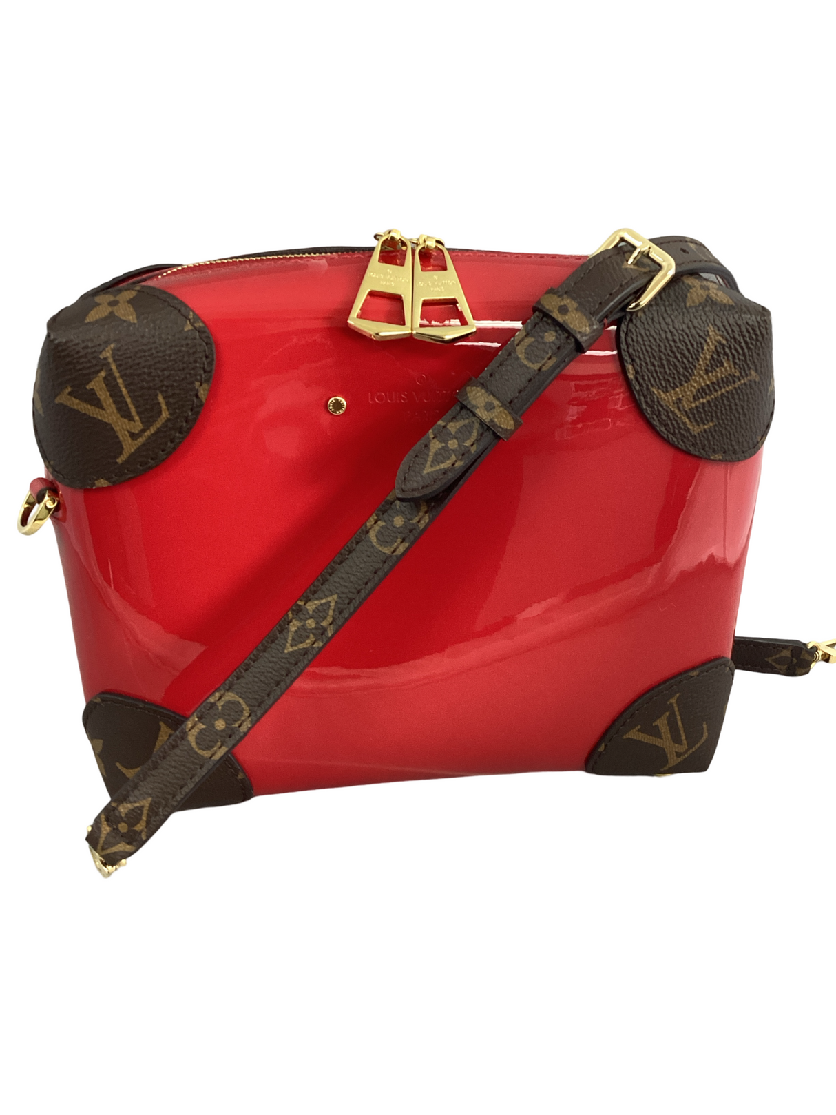 Louis Vuitton Red Patent Leather Miroir Venice Bag