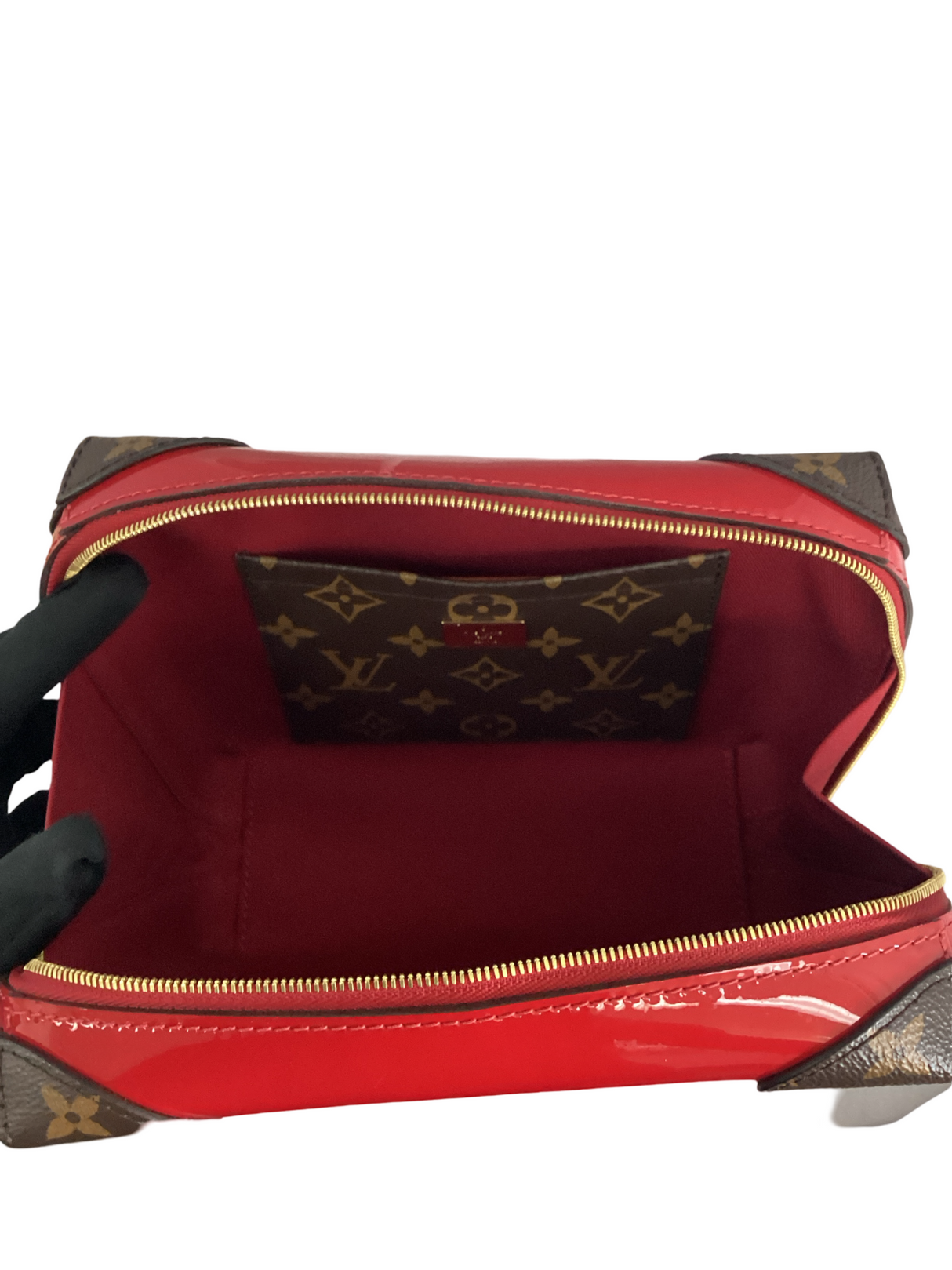 Louis Vuitton Red Patent Leather Miroir Venice Bag
