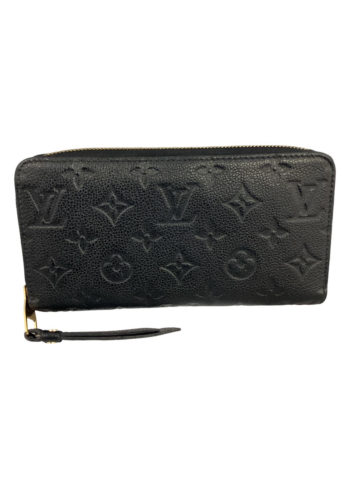 Louis Vuitton Black Empreinte Zippy Wallet