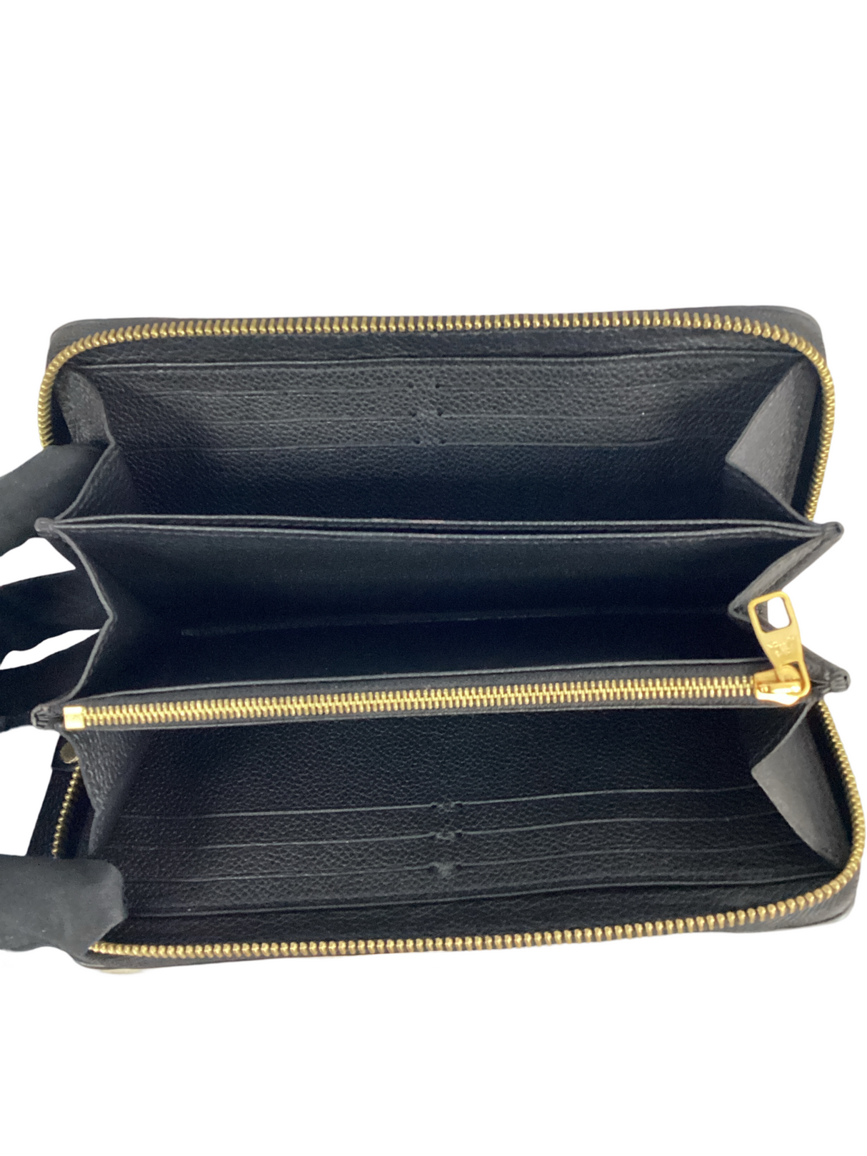 Louis Vuitton Black Empreinte Zippy Wallet