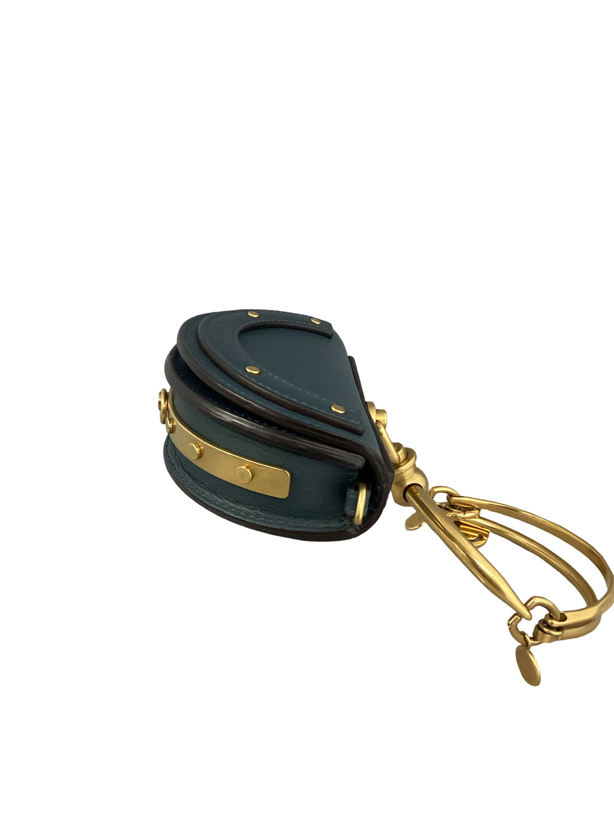 Chloe Blue Calfskin Small Nile Bracelet Bag