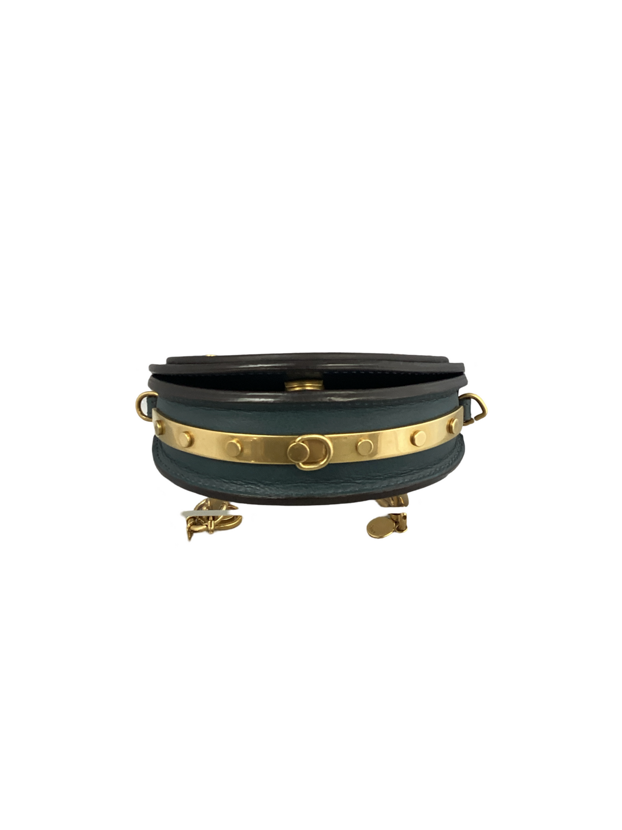 Chloe Blue Calfskin Small Nile Bracelet Bag