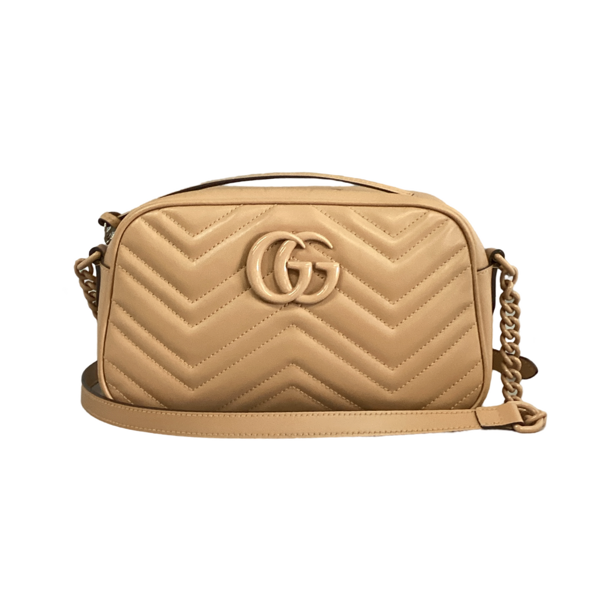 Gucci Rose Beige GG Marmont Matelasse Crossbody