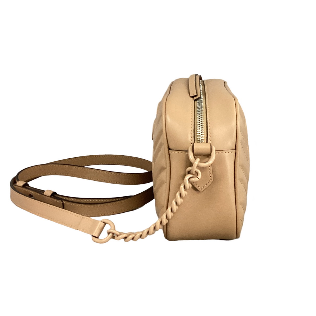 Gucci Rose Beige GG Marmont Matelasse Crossbody