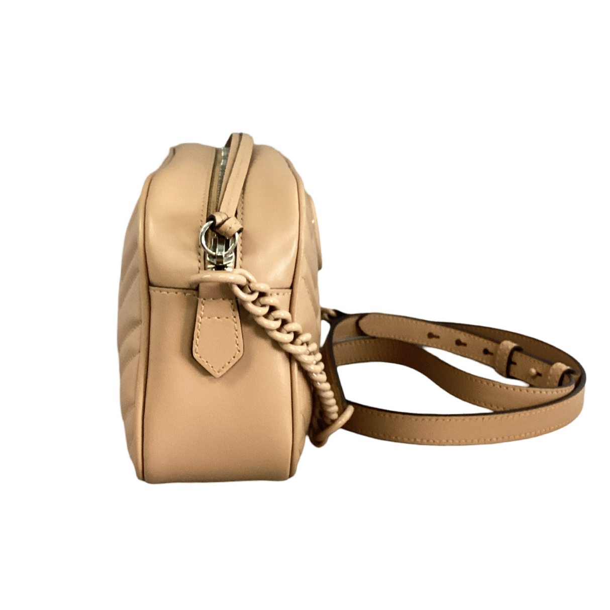 Gucci Rose Beige GG Marmont Matelasse Crossbody