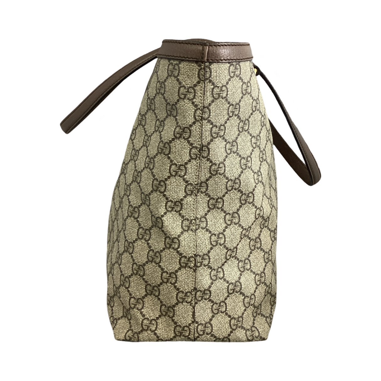 Gucci Medium GG Supreme Ophidia Shopping Tote Brown