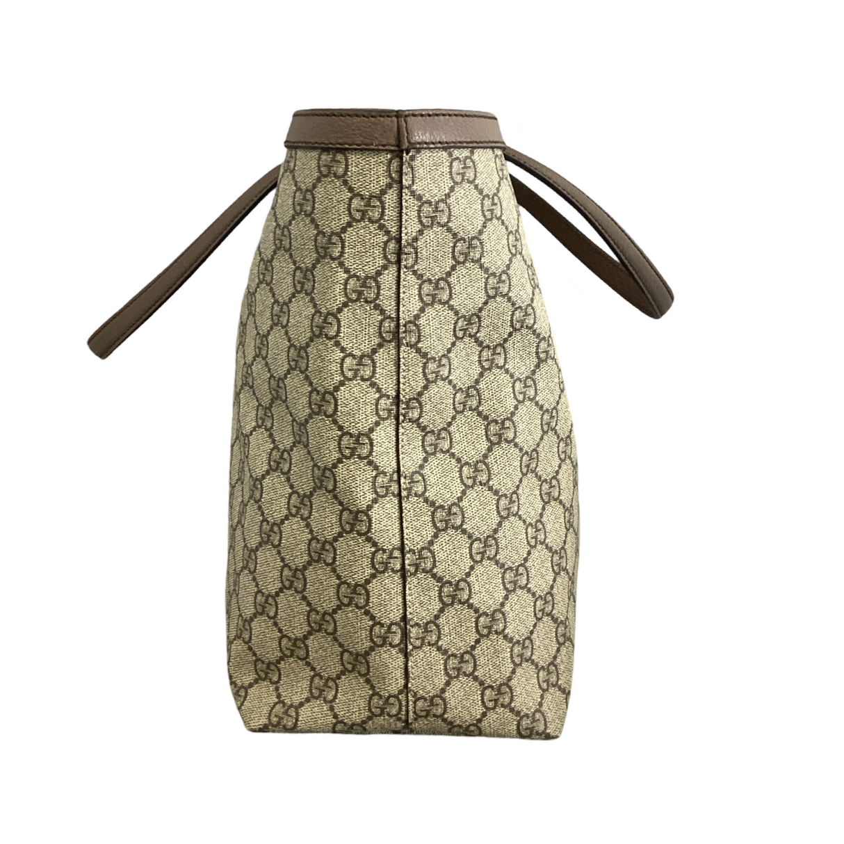 Gucci Medium GG Supreme Ophidia Shopping Tote Brown