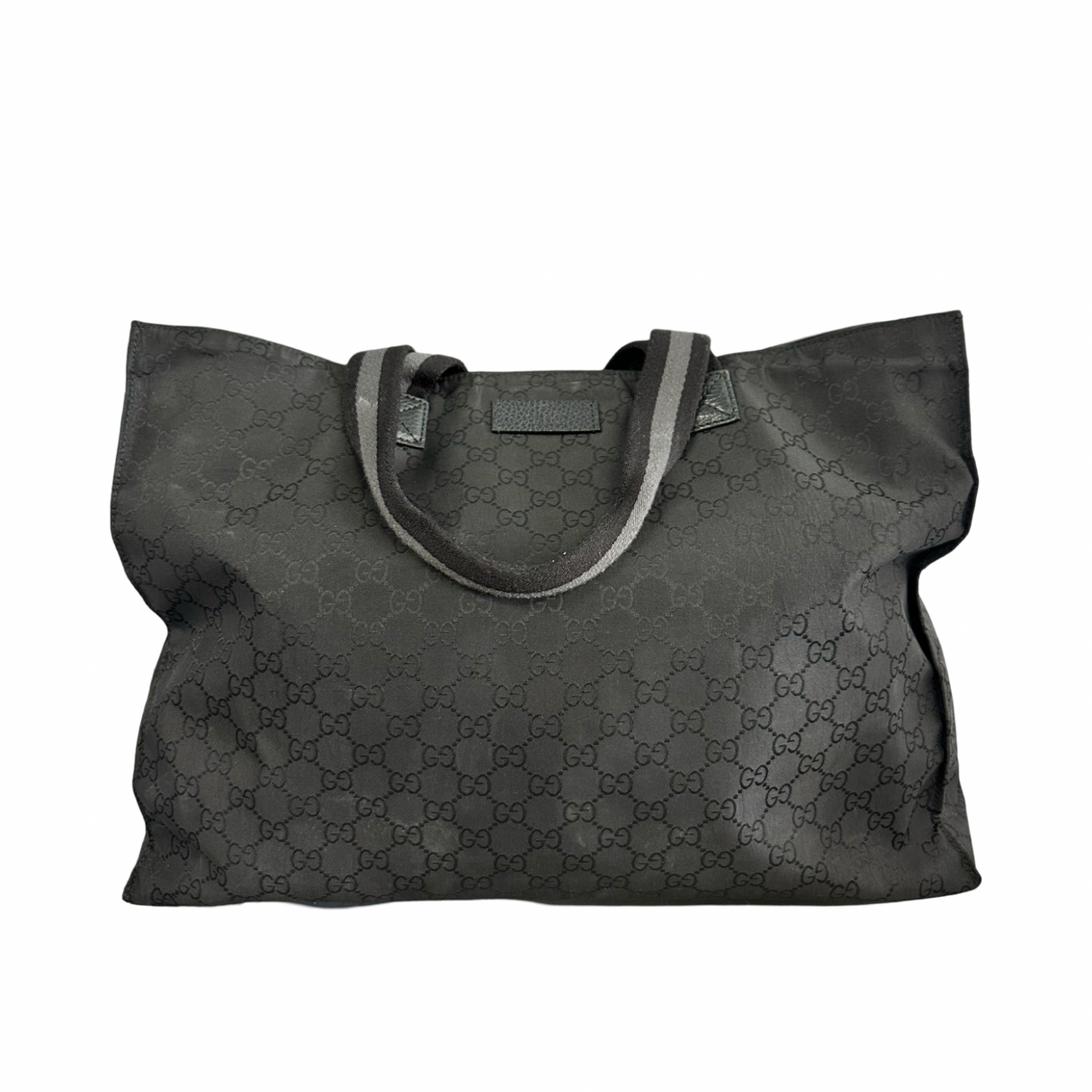 Gucci Black GG Canvas Tote Bag