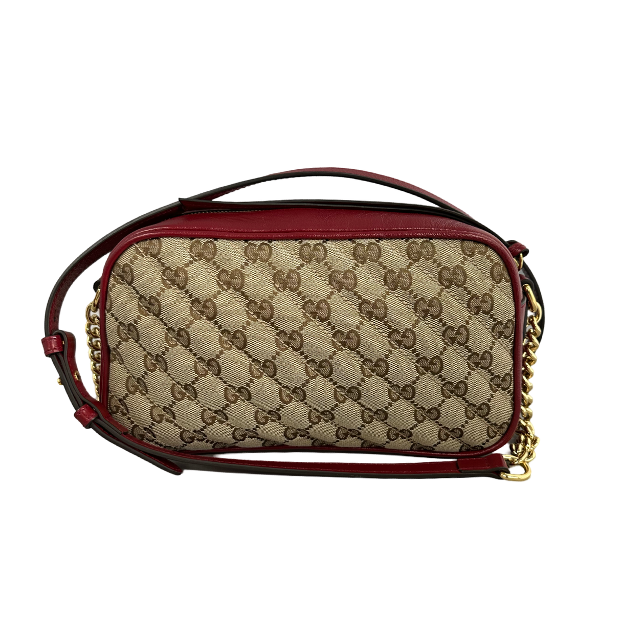 Gucci GG Red Marmont Small Crossbody Bag