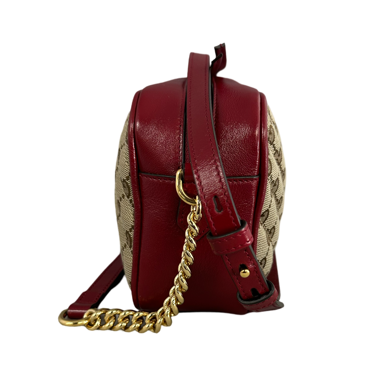 Gucci GG Red Marmont Small Crossbody Bag