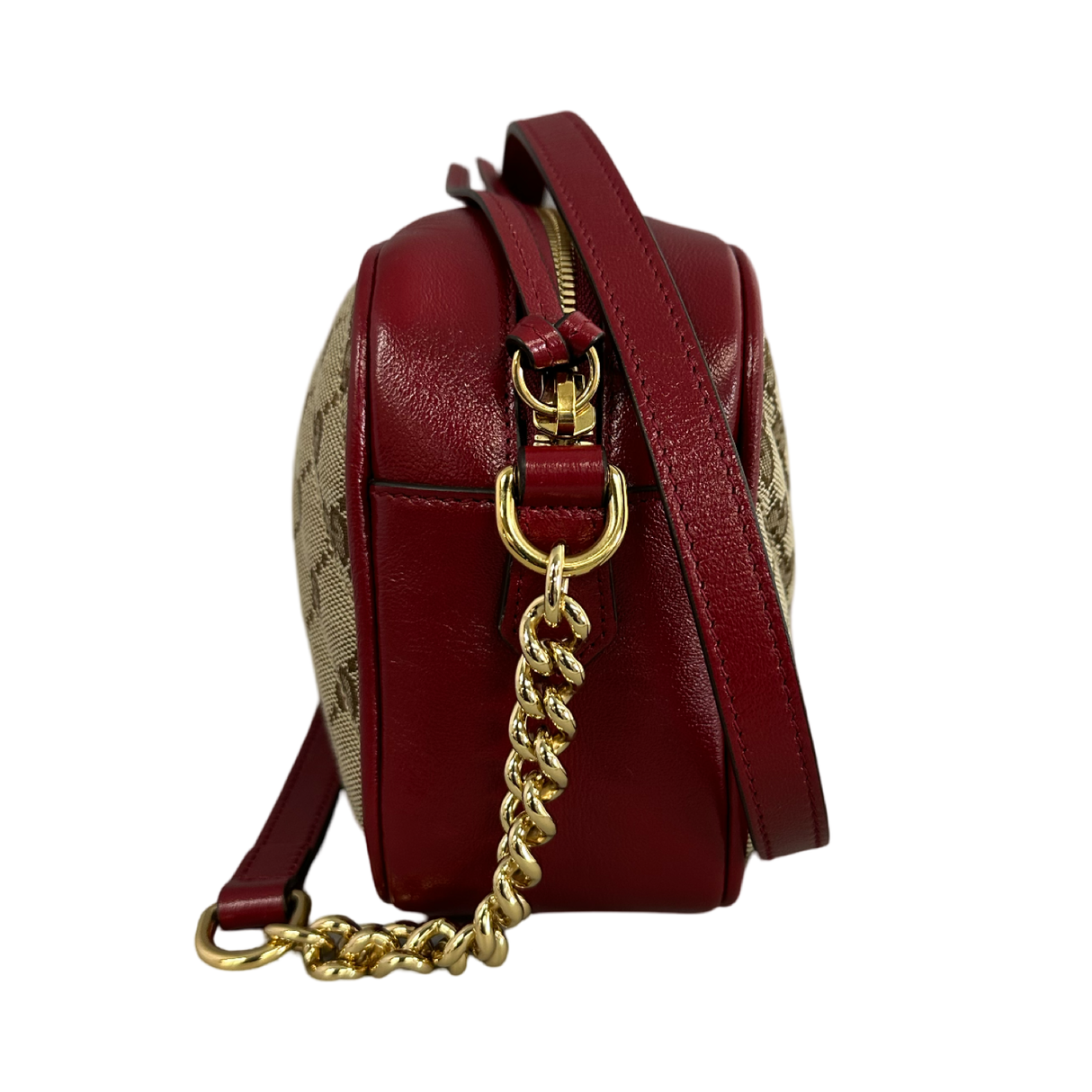 Gucci GG Red Marmont Small Crossbody Bag