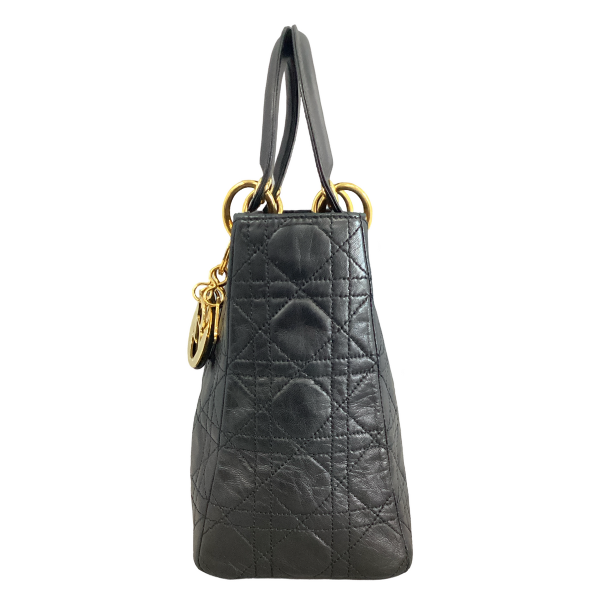 Christian Dior Medium Cannage Leather Lady Dior