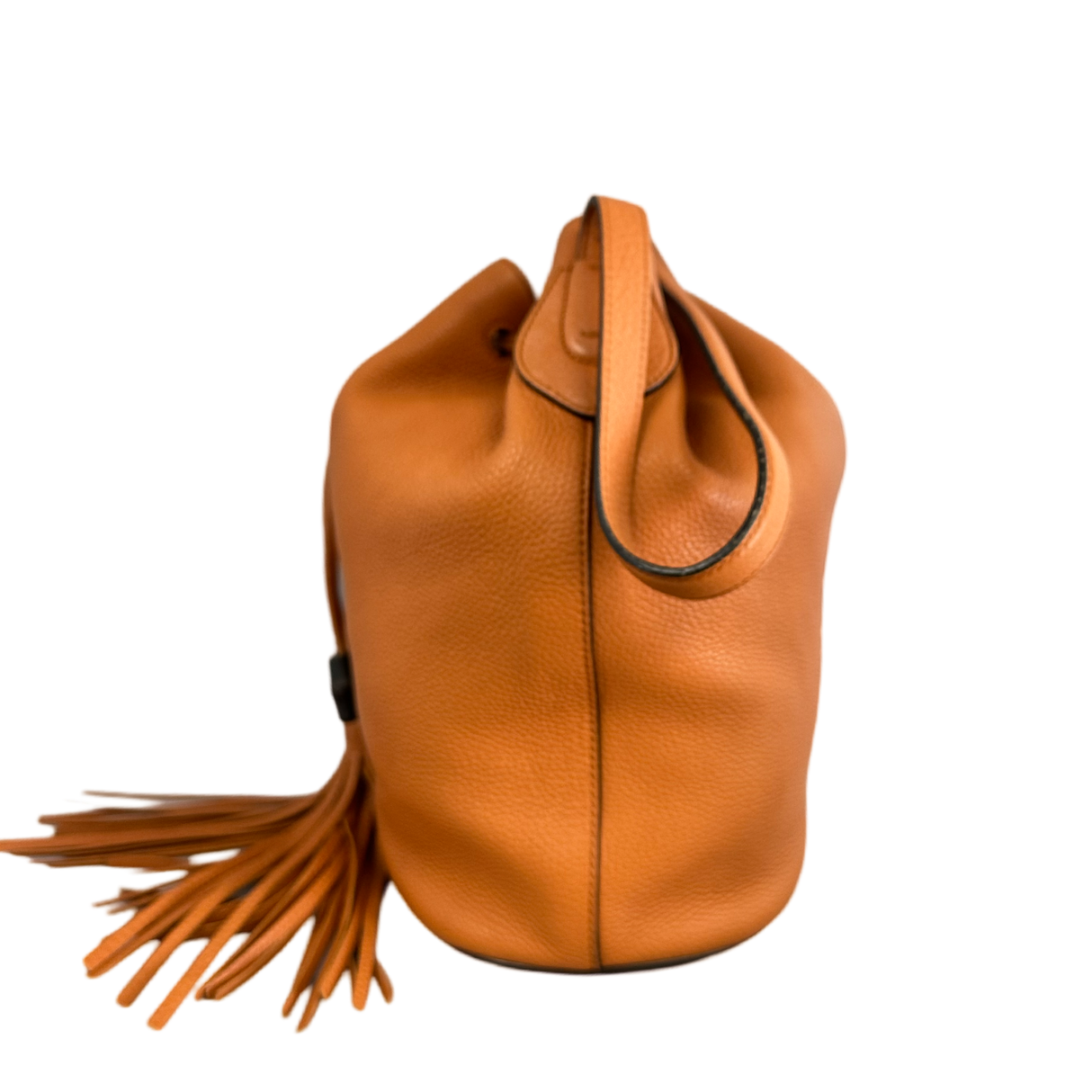 Gucci Orange Lady Tassel Bucket Bag