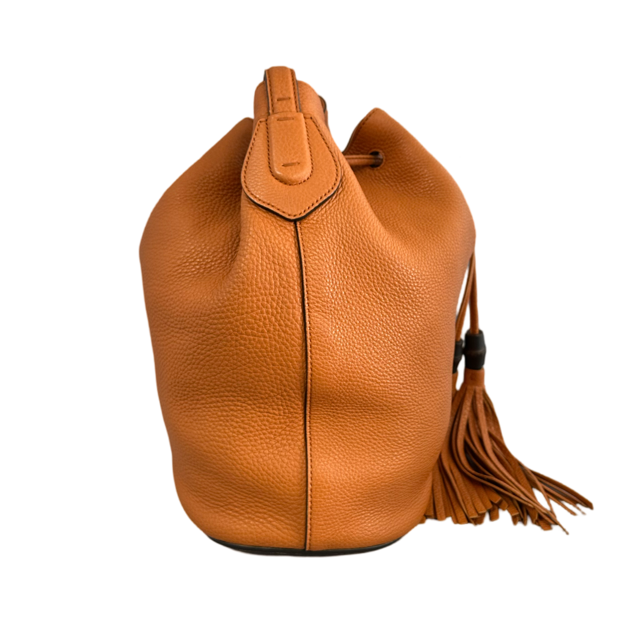 Gucci Orange Lady Tassel Bucket Bag