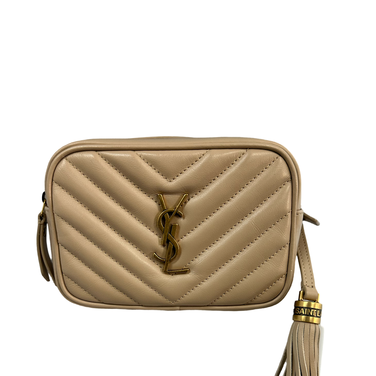 Yves Saint Laurent (YSL) Beige Lou Monogram Belt Bag