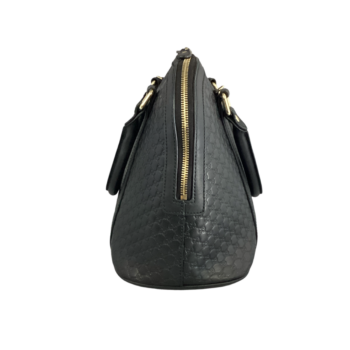 Gucci Black Microguccissima 2 Way Dome Bag Medium