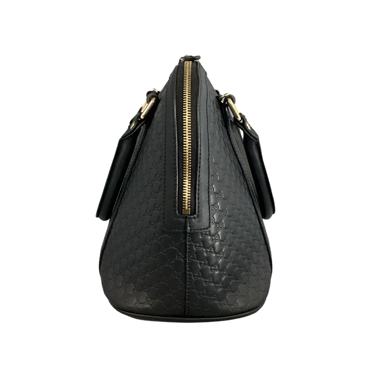 Gucci Black Microguccissima 2 Way Dome Bag Medium