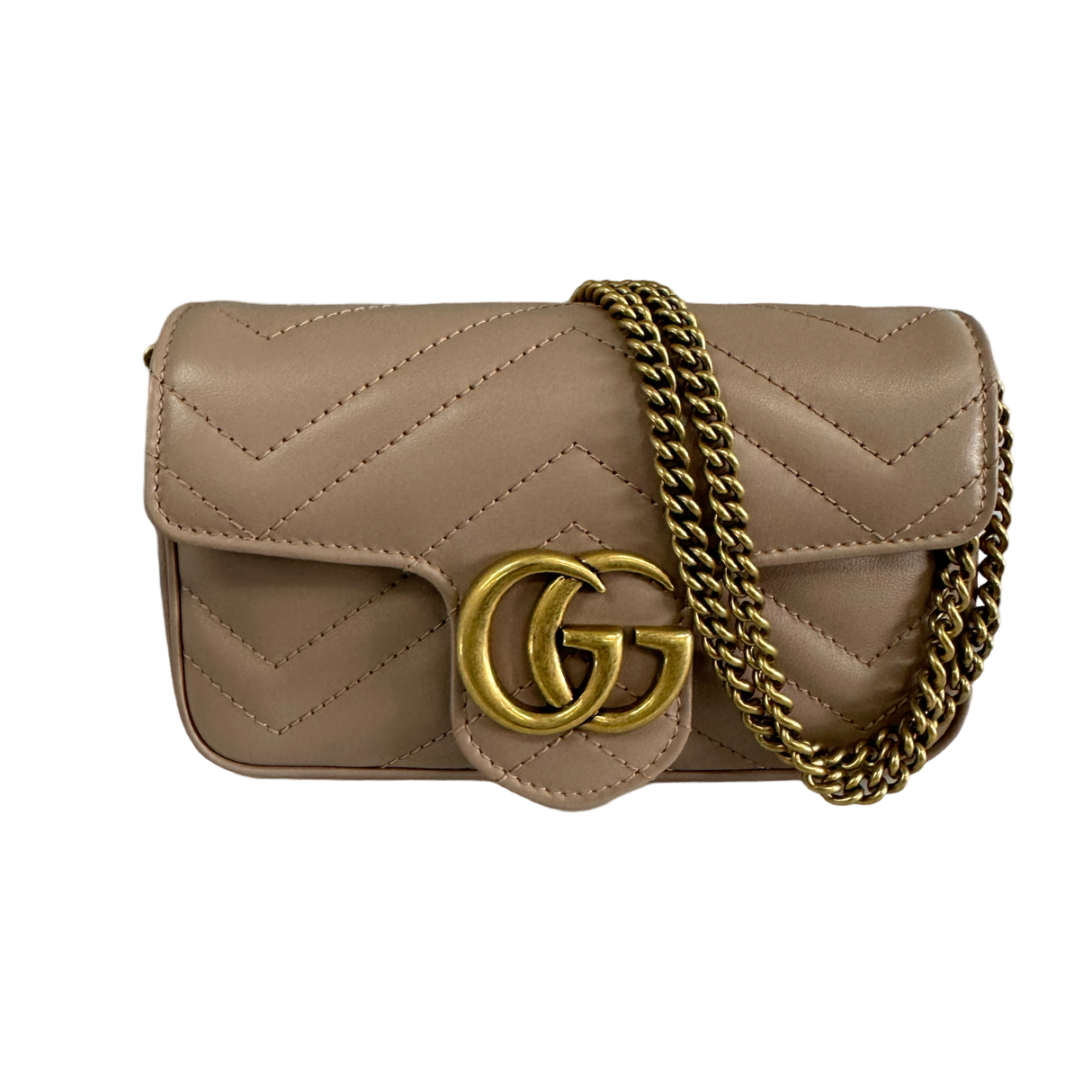 Gucci Double GG Marmont Shoulder Bag