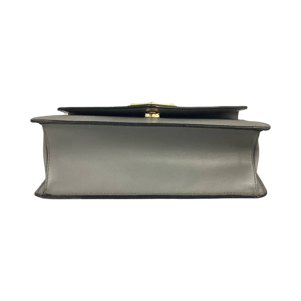 Prada Saffiano Blue Gray Envelope Chain Bag