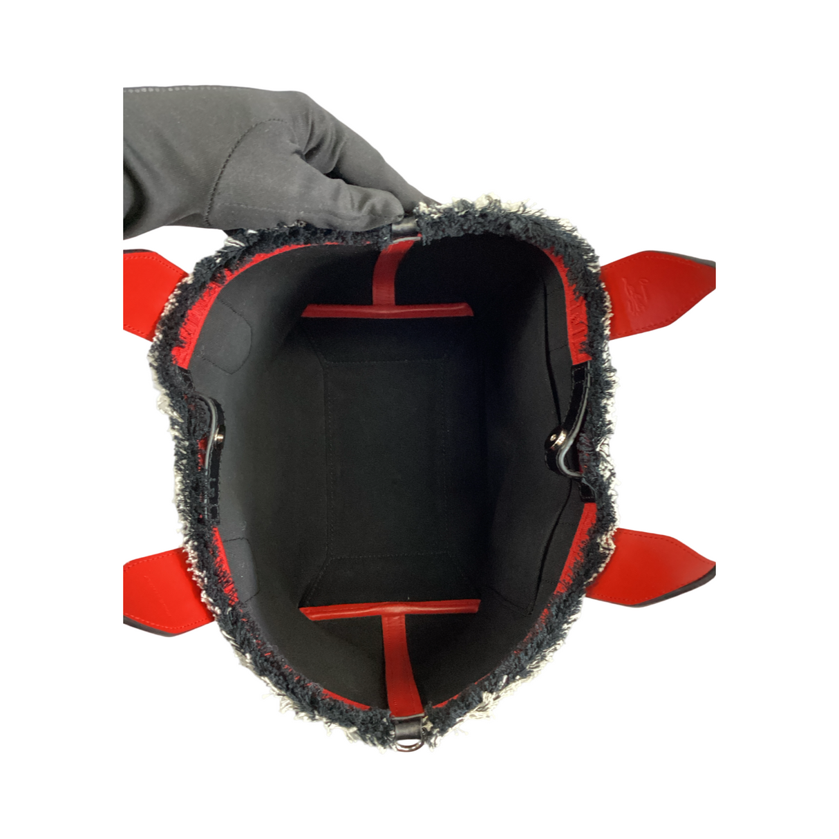 Christian Louboutin Frangibus Mini Leopard Canvas Tote