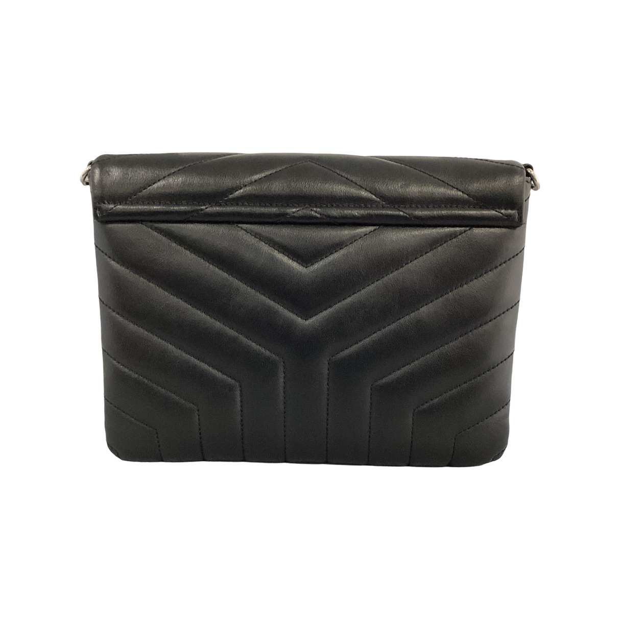 Saint Laurent (YSL)Black with Silver Hardware Wallet on Chain
