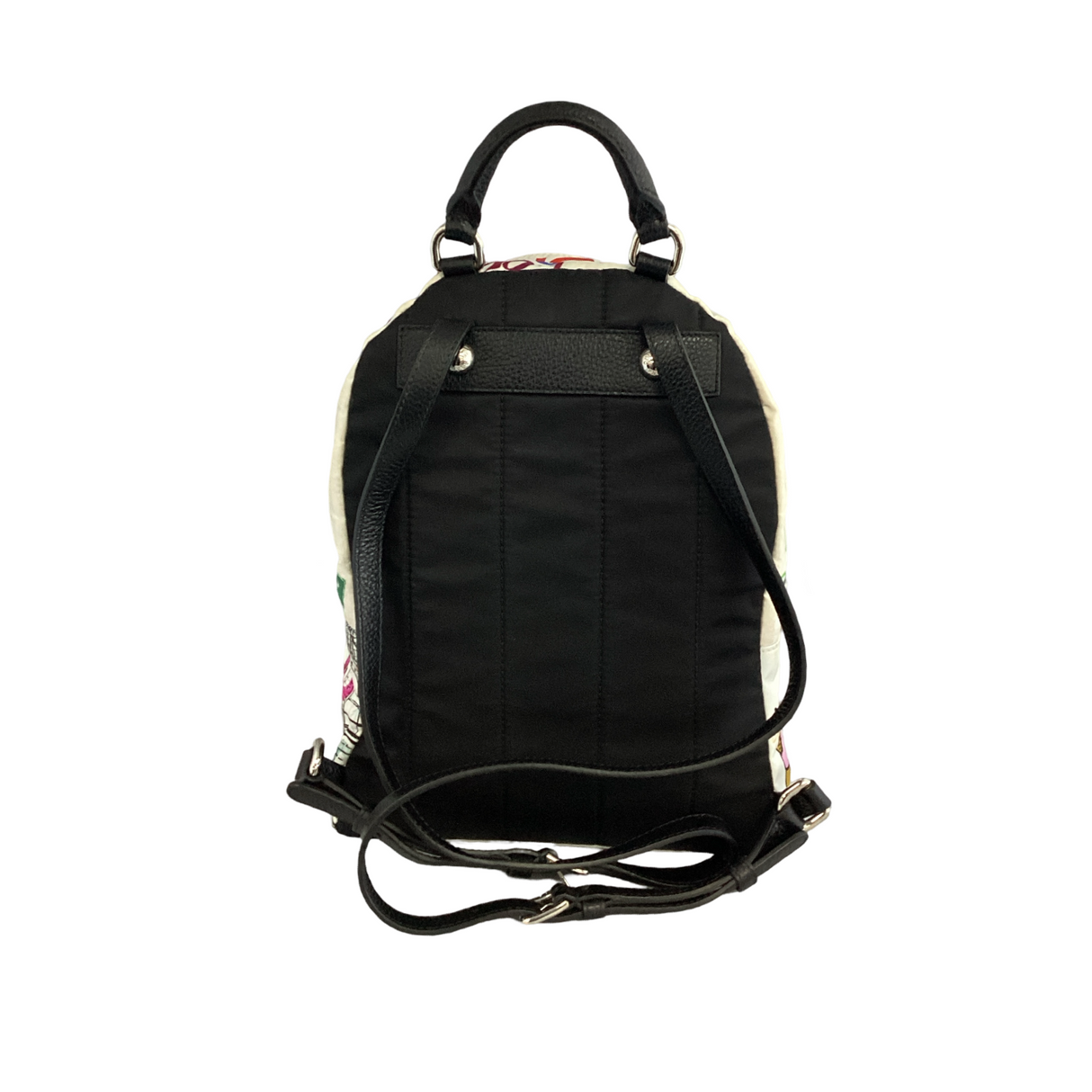 Dolce & Gabbana Nylon Multicolor Graffiti Small Backpack