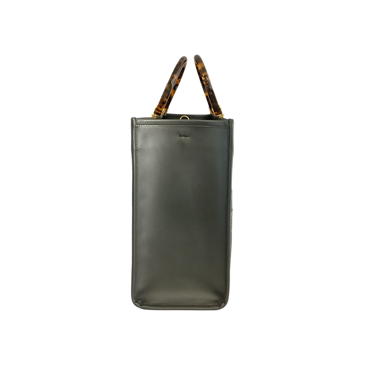 Fendi Grey Calfskin Sunshine Tote Medium