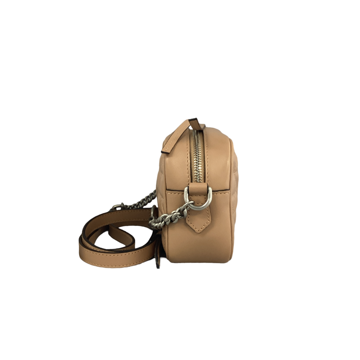 Gucci Calfskin Buff Marmont Aria Small Chain Bag