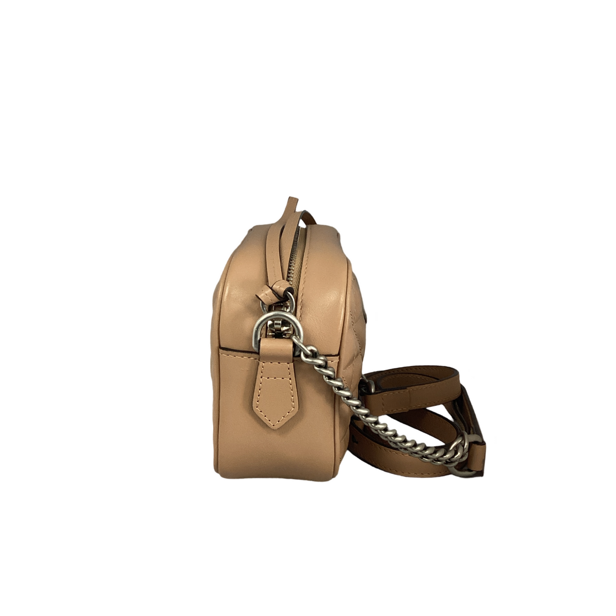Gucci Calfskin Buff Marmont Aria Small Chain Bag