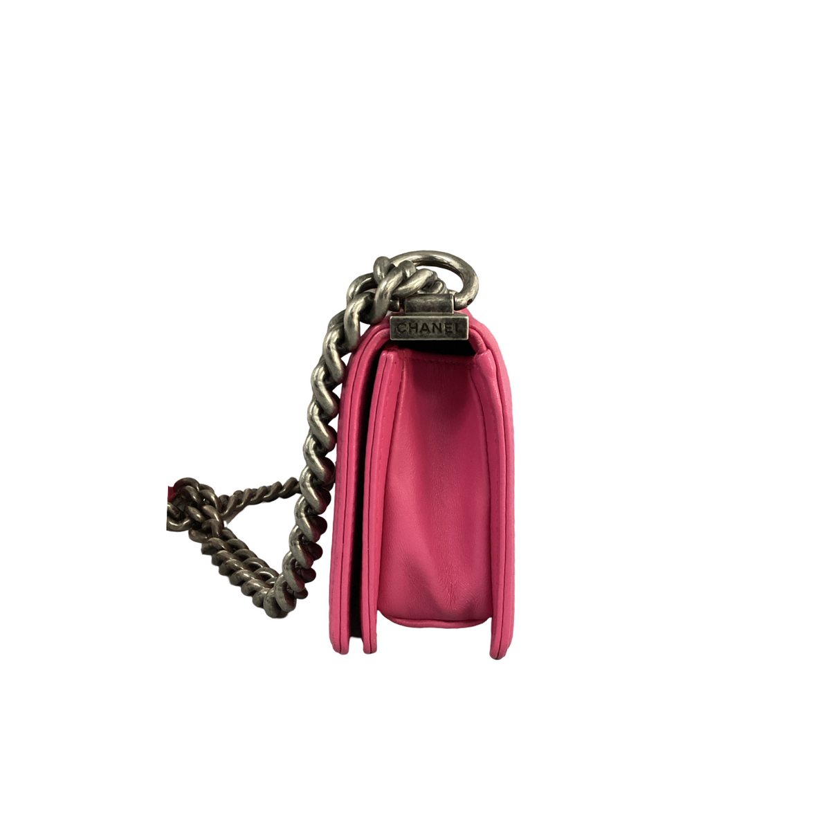 Chanel Small Pink Galuchat Boy Bag