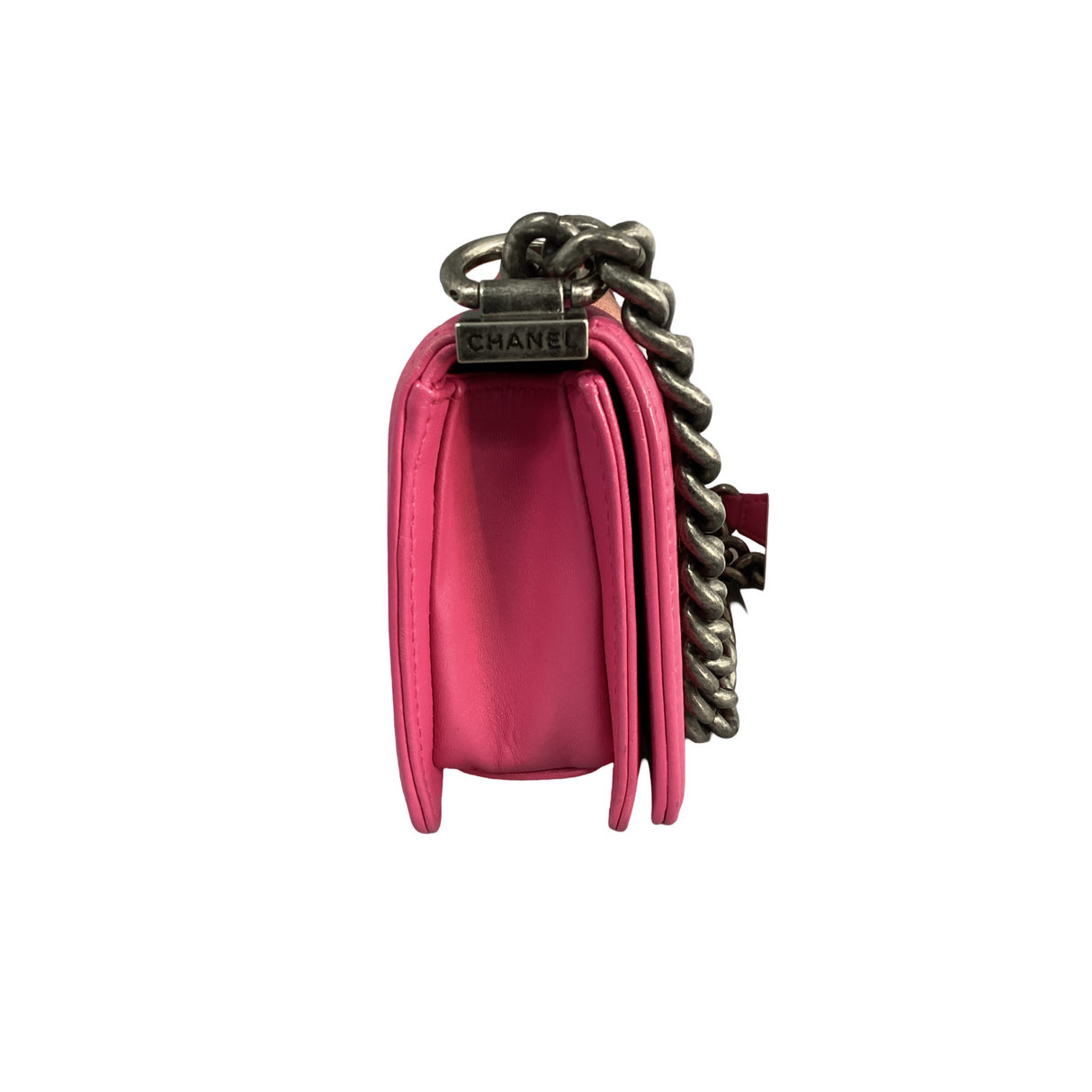 Chanel Small Pink Galuchat Boy Bag