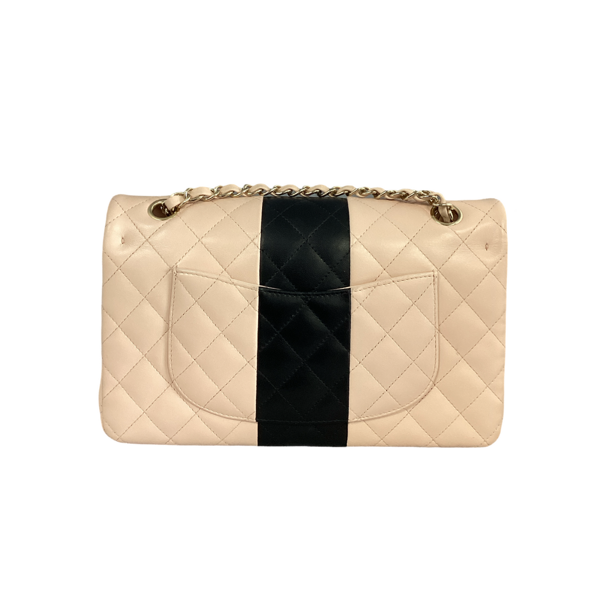 Chanel 2022 Classic Medium Bi-Stripe Double Flap Bag