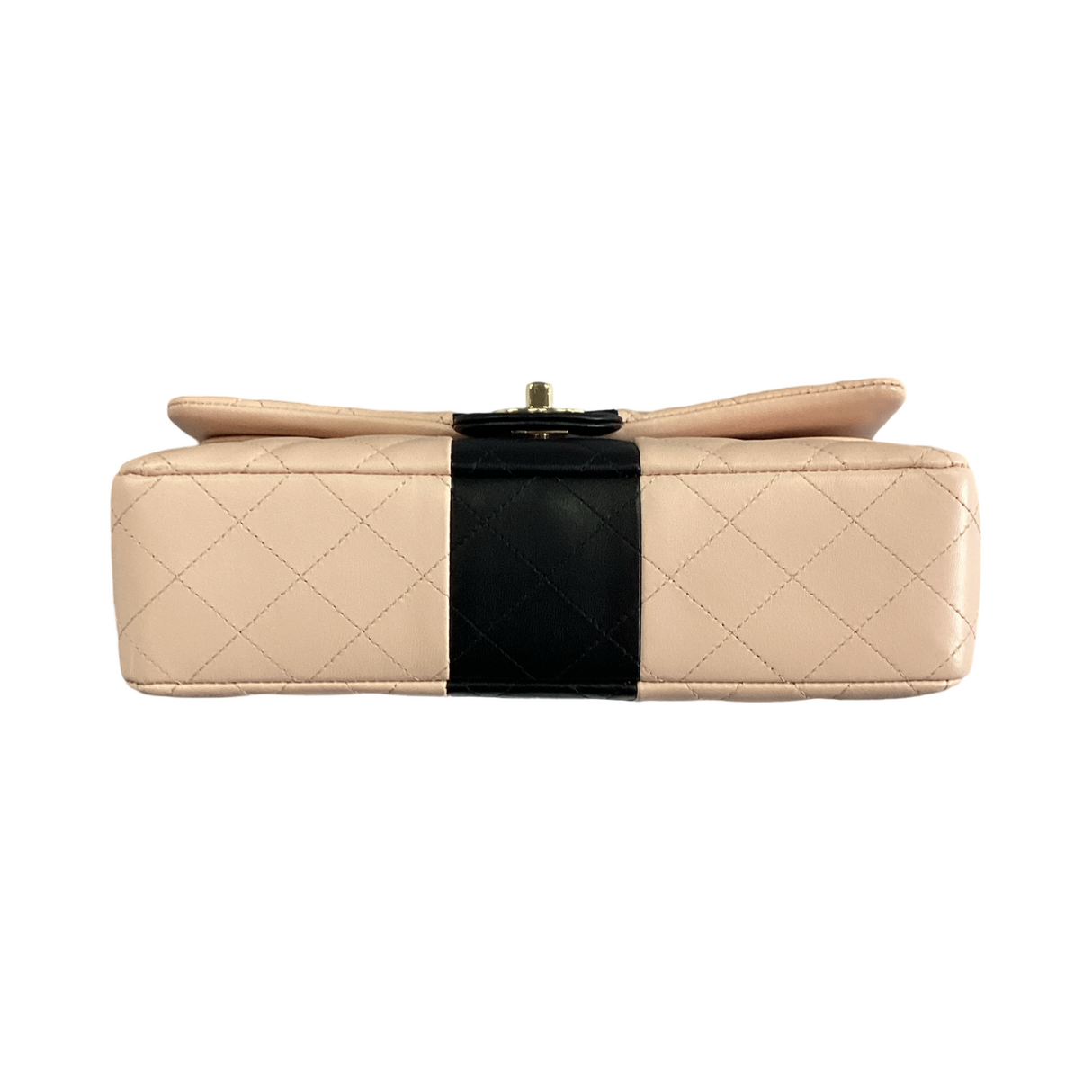 Chanel 2022 Classic Medium Bi-Stripe Double Flap Bag