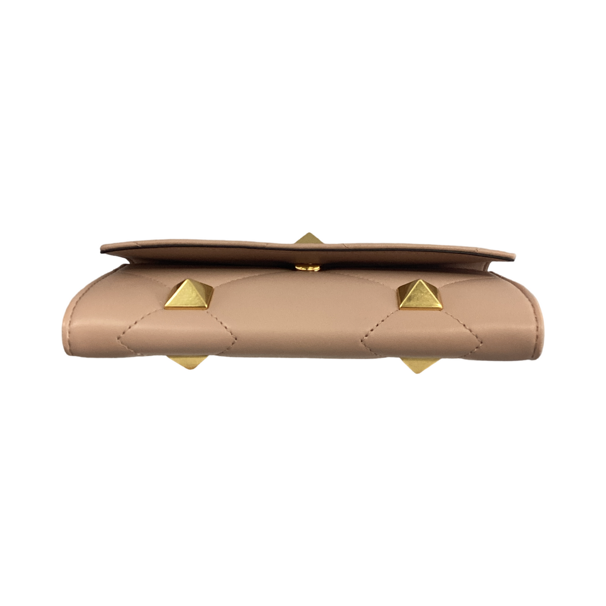 Valentino Roman Stud Leather Wallet on Chain