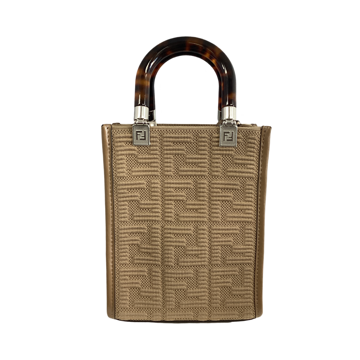 Fendi 2023 FF Embossed Mini Sunshine Tote