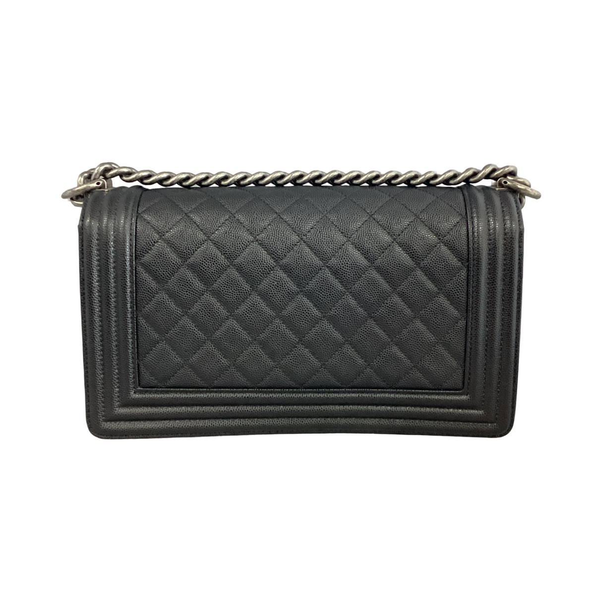 Chanel Black Caviar Medium Boy Flap Bag 2020