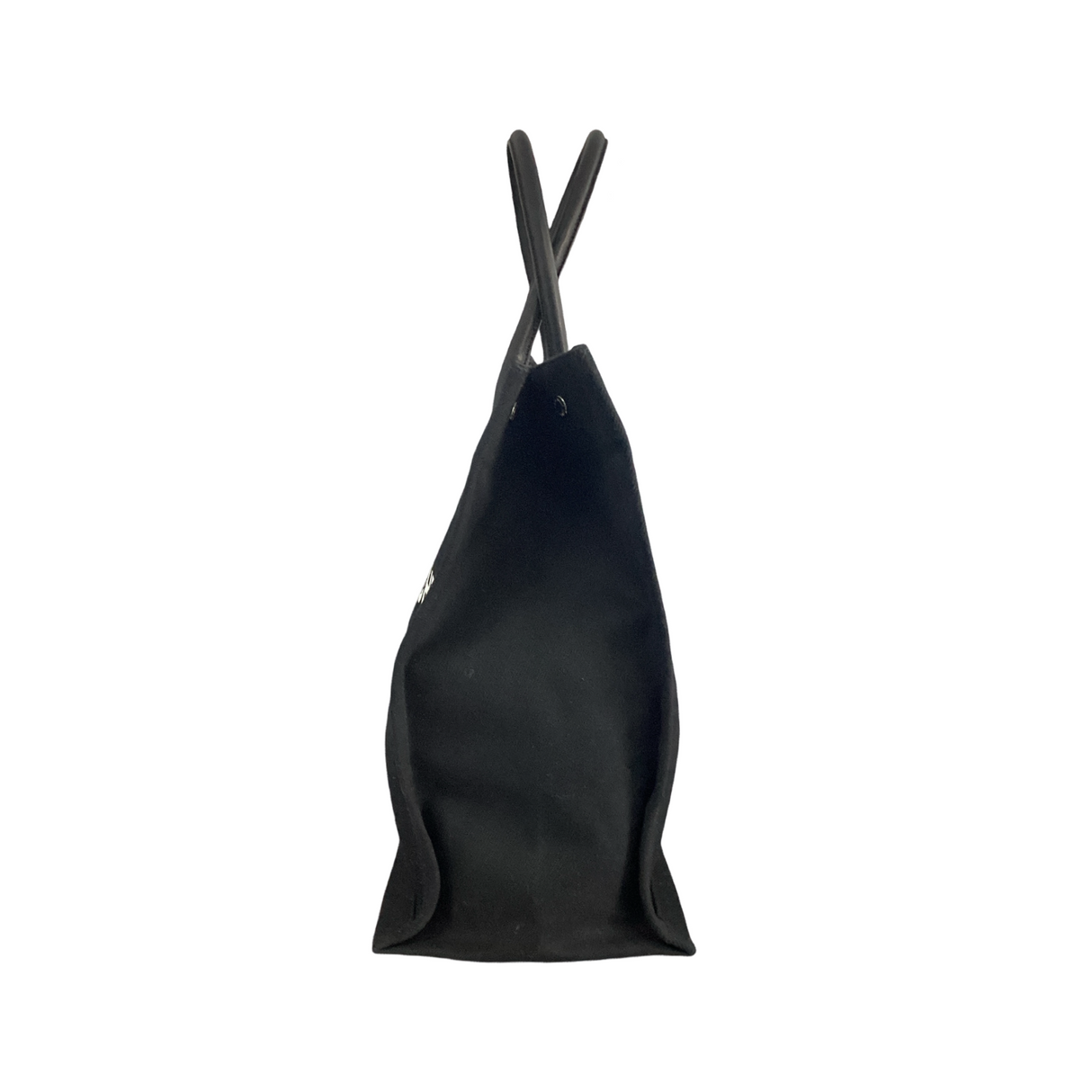 Saint Laurent (YSL) Black Rive Gauche Canvas Tote Large