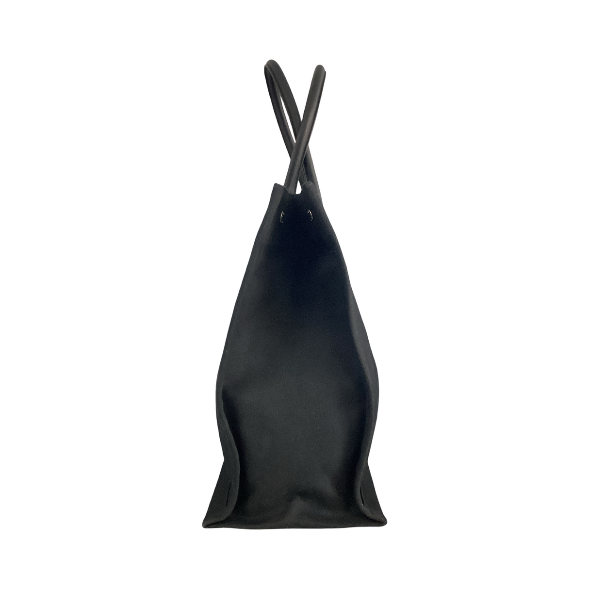 Saint Laurent (YSL) Black Rive Gauche Canvas Tote Large