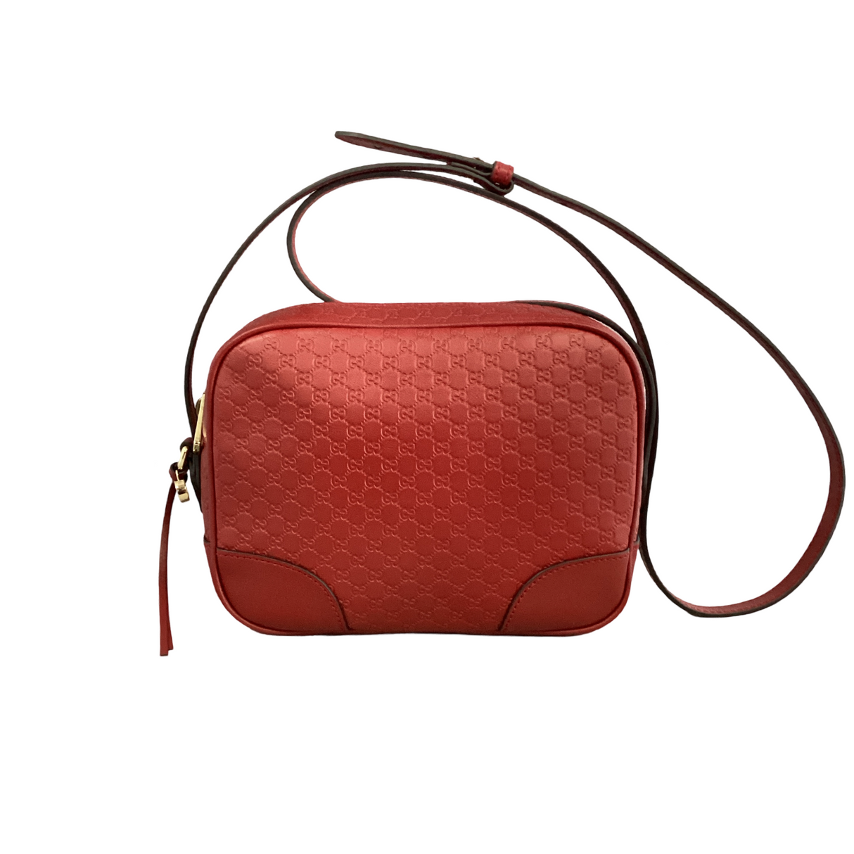 Gucci Red Microguccissima Bree Crossbody