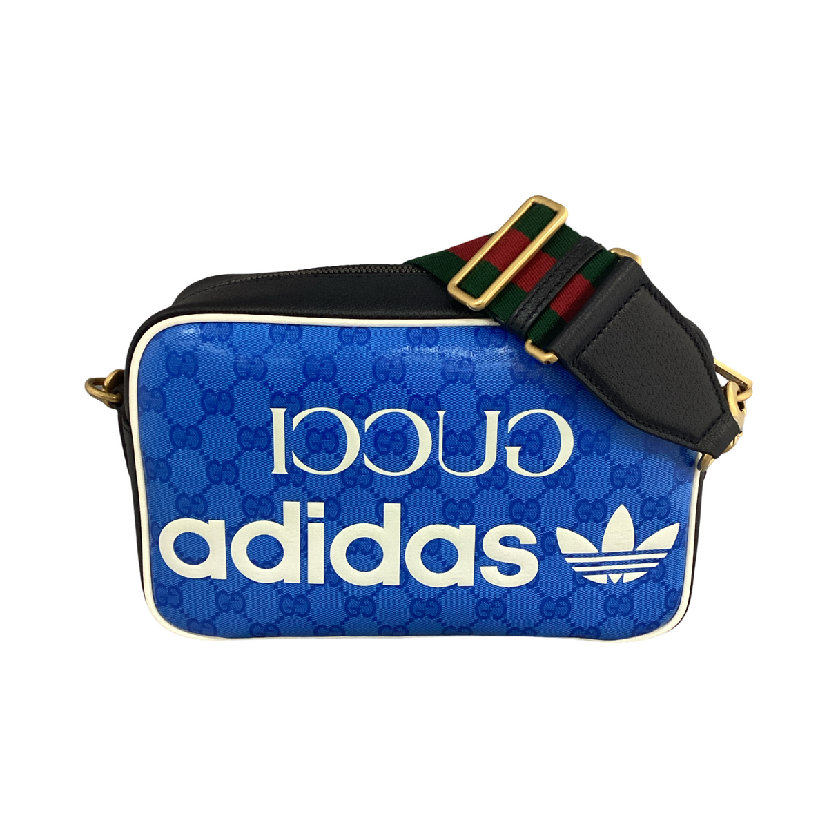 Gucci-Gucci x Adidas Shoulder Bag Crystal Blue