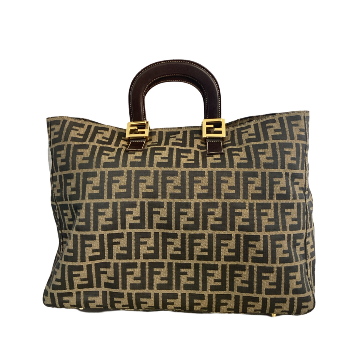 Fendi Zucca 16" Brown Canvas
