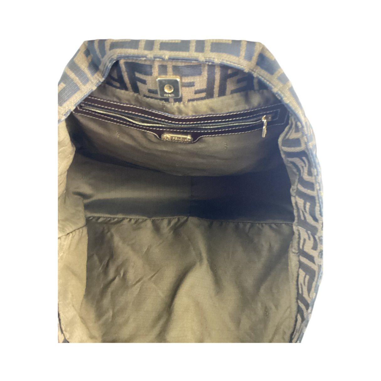 Fendi Zucca 16" Brown Canvas