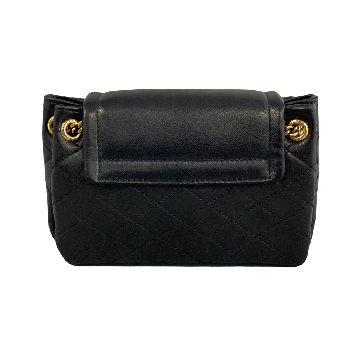 Saint Laurent (YSL) Black Leather Mini Nolita