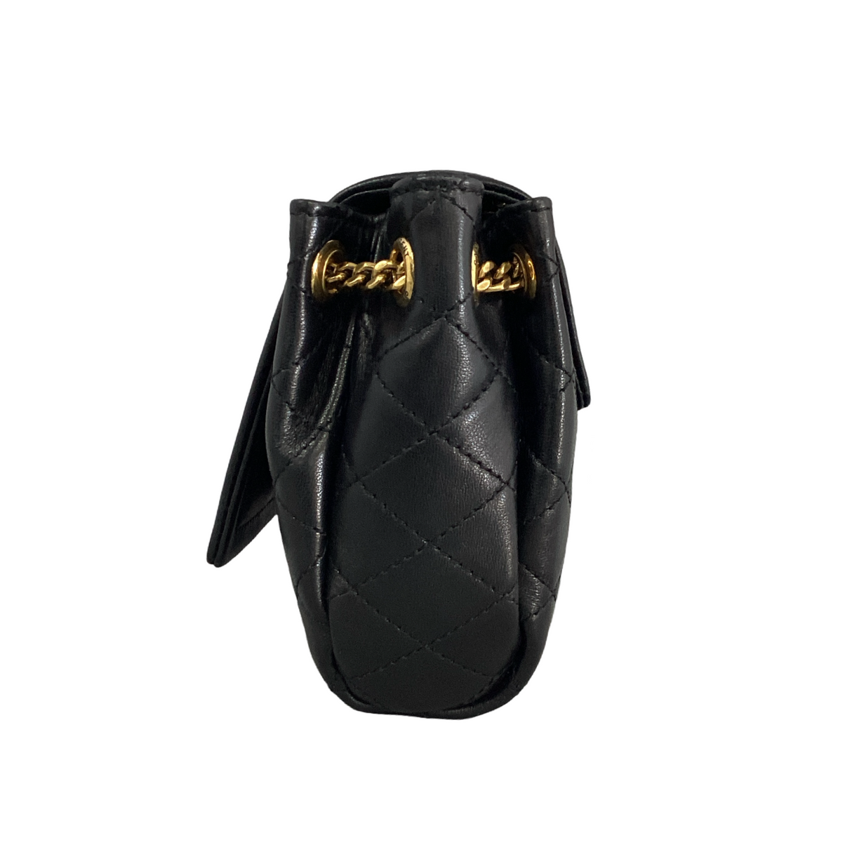 Saint Laurent (YSL) Black Leather Mini Nolita