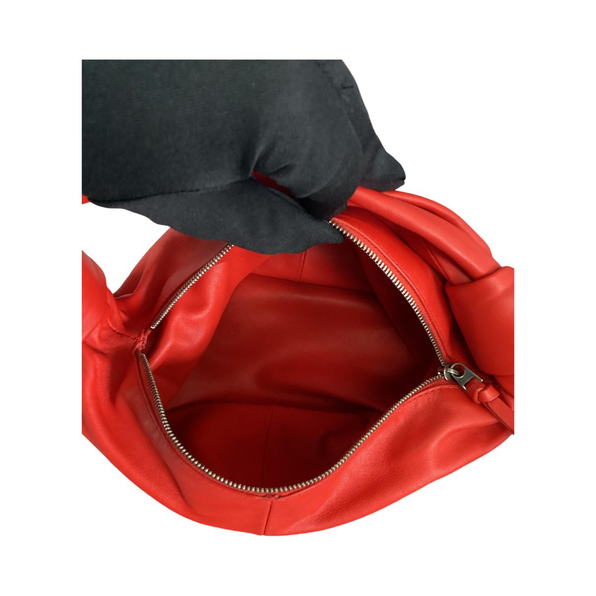 Bottega Veneta Mini Leather Double Knot Hobo