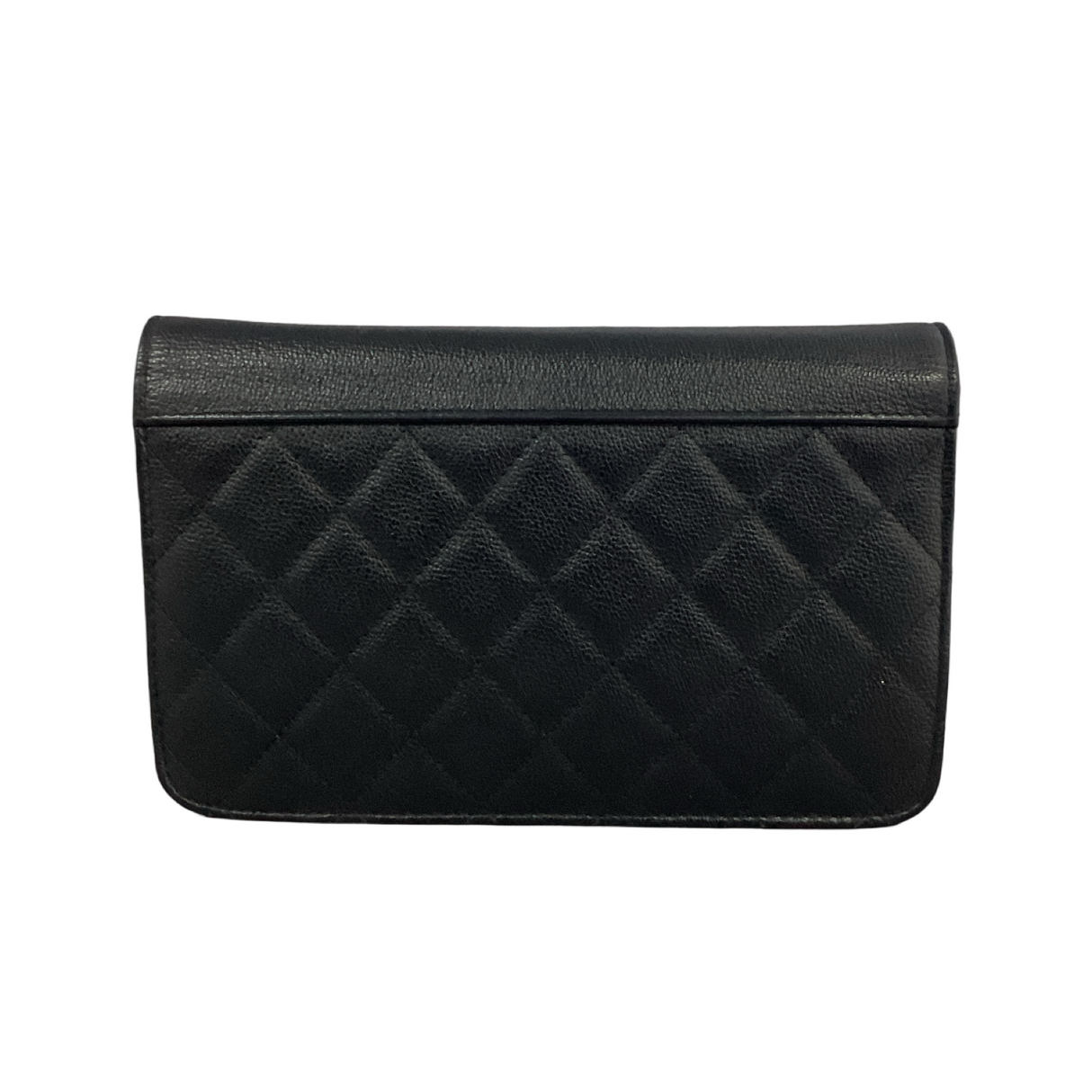 Chanel Grained Calfskin Quilted CC Box Wallet on Chain