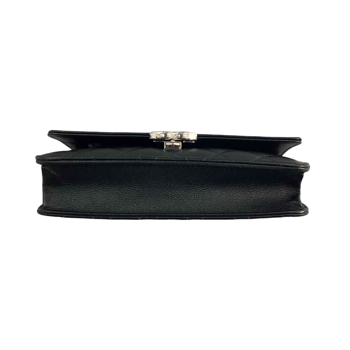 Chanel Grained Calfskin Quilted CC Box Wallet on Chain