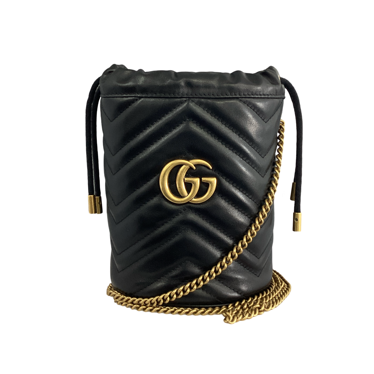 Gucci Marmont Black Mini Bucket Bag