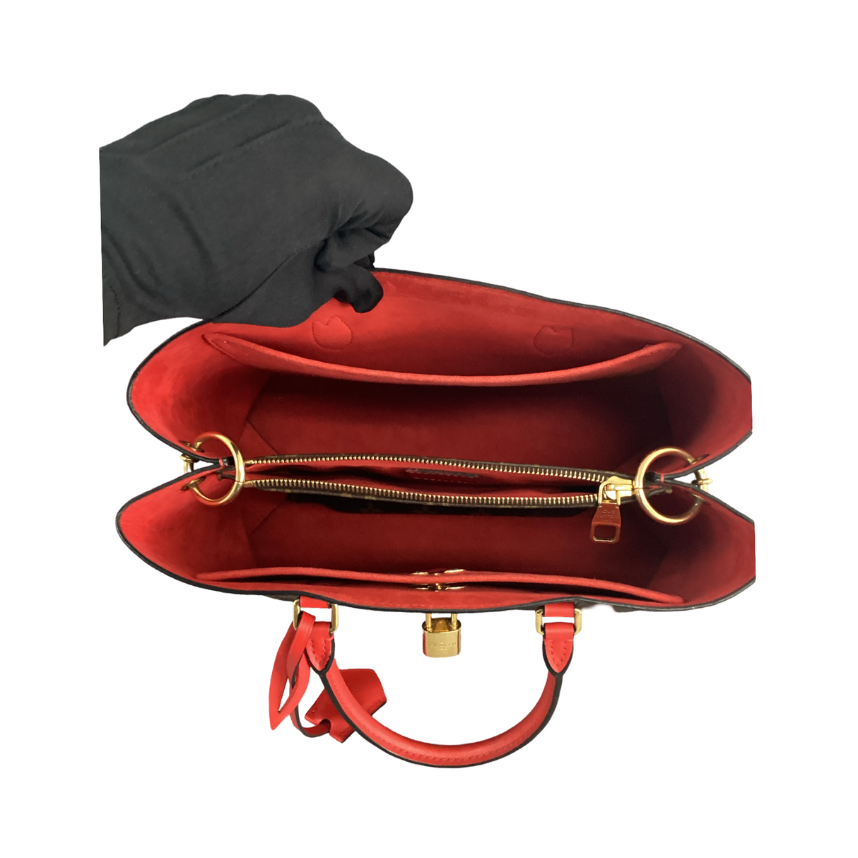 Louis Vuitton Red Monogram Flower Tote